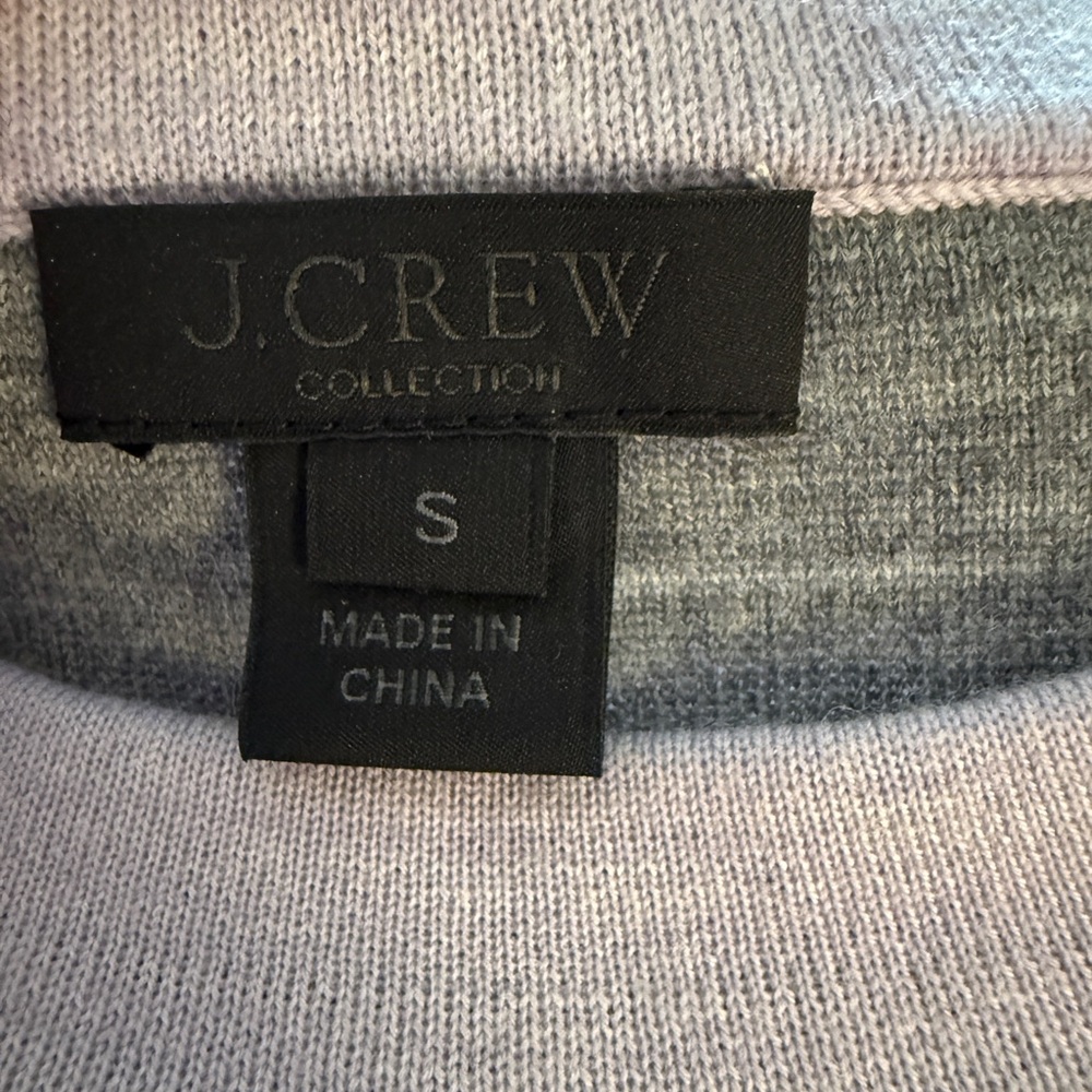 J. Crew Collection Merino Wool Raglan Sweatshirt Style Sweater S Lavender - Picture 4 of 9